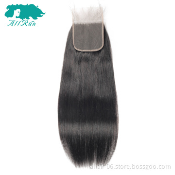 10A Nature Color 4*4 Lace Closure Straight/Body Wave In Stock ,10-20 Inch,100% Human Hair,Very Hot Sell